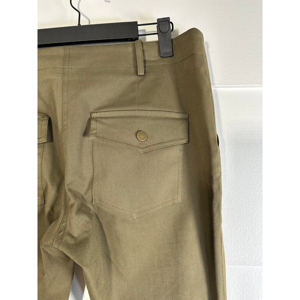 Veronica‎ Beard Field Cargo Pants Crop womens 8 olive green twill - Picture 5 of 10